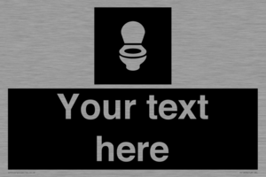 Custom information: black panel wc toilet